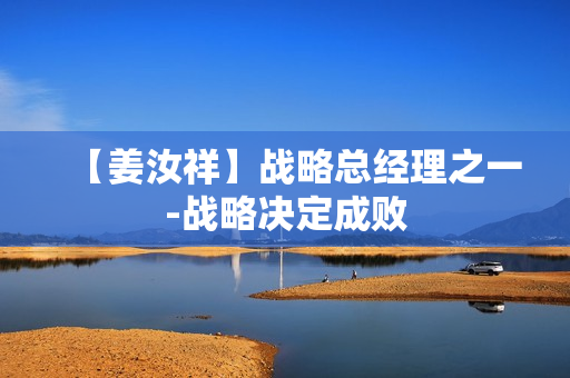 【姜汝祥】战略总经理之一-战略决定成败