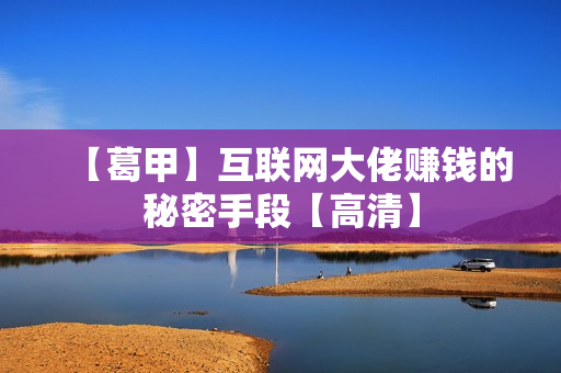 【葛甲】互联网大佬赚钱的秘密手段【高清】
