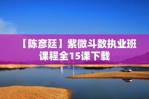【陈彦廷】紫微斗数执业班课程全15课下载