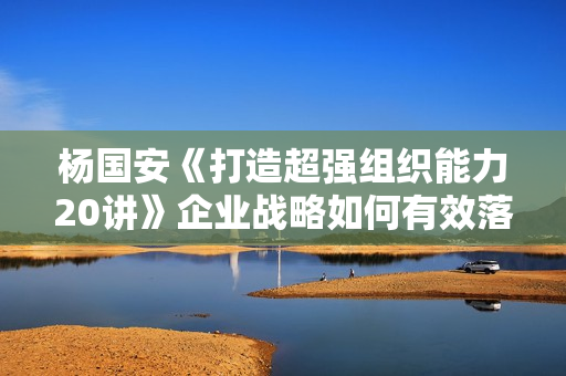 杨国安《打造超强组织能力20讲》企业战略如何有效落地