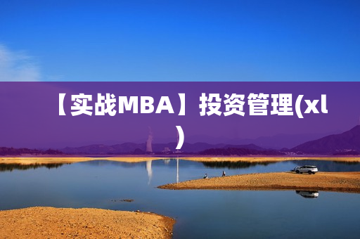 【实战MBA】投资管理(xl)