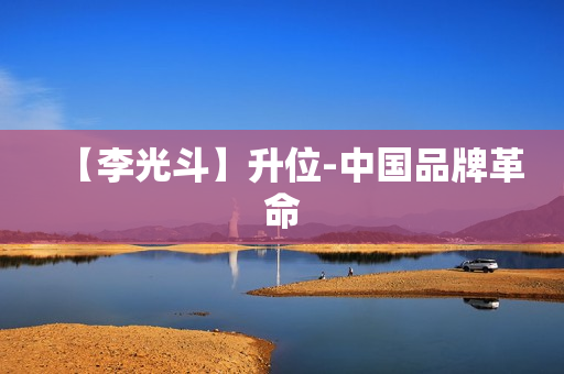 【李光斗】升位-中国品牌革命