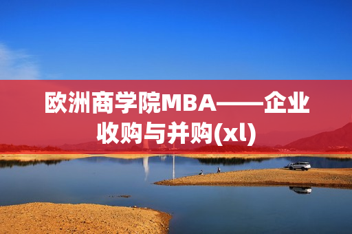 欧洲商学院MBA——企业收购与并购(xl)