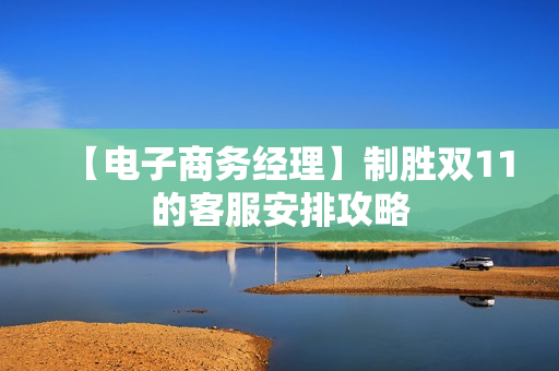 【电子商务经理】制胜双11的客服安排攻略