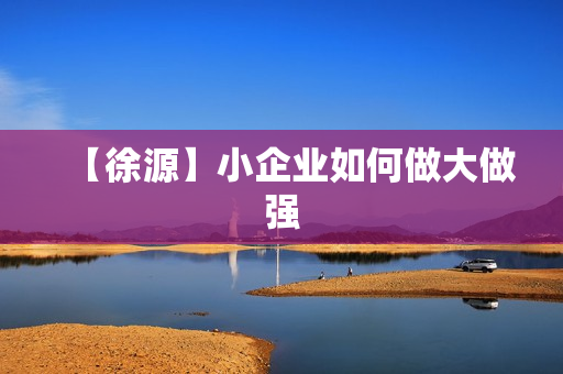 【徐源】小企业如何做大做强