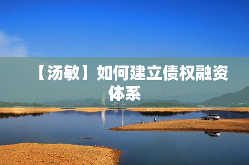 【汤敏】如何建立债权融资体系