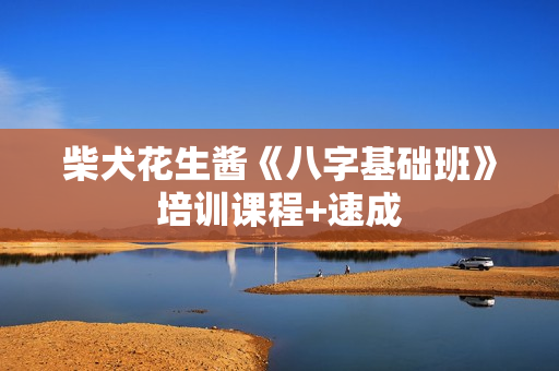 柴犬花生酱《八字基础班》培训课程+速成