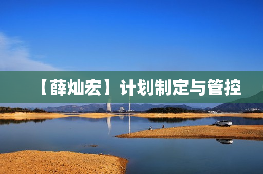 【薛灿宏】计划制定与管控