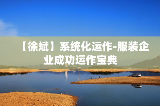 【徐斌】系统化运作-服装企业成功运作宝典