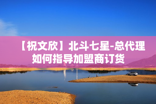 【祝文欣】北斗七星-总代理如何指导加盟商订货