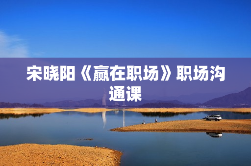 宋晓阳《赢在职场》职场沟通课