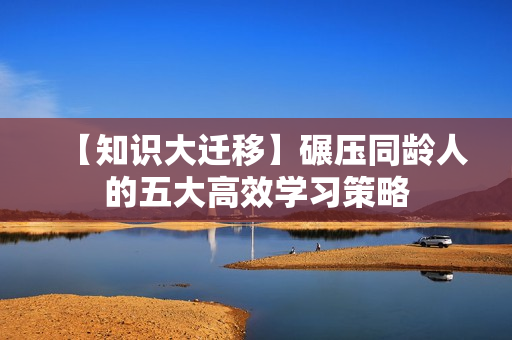 【知识大迁移】碾压同龄人的五大高效学习策略