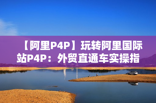 【阿里P4P】玩转阿里国际站P4P：外贸直通车实操指南