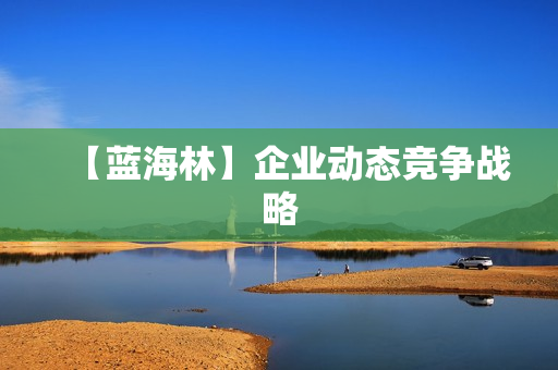 【蓝海林】企业动态竞争战略