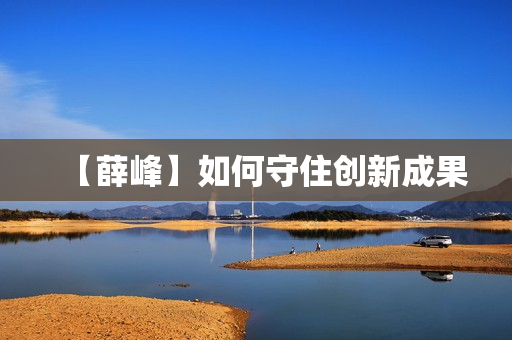 【薛峰】如何守住创新成果