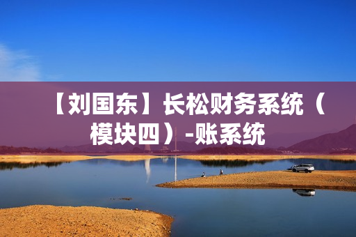 【刘国东】长松财务系统（模块四）-账系统