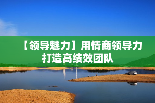 【领导魅力】用情商领导力打造高绩效团队