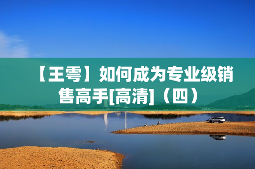 【王雩】如何成为专业级销售高手[高清]（四）