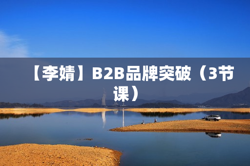 【李婧】B2B品牌突破（3节课）
