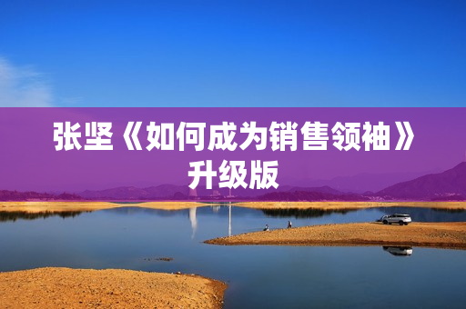 张坚《如何成为销售领袖》升级版