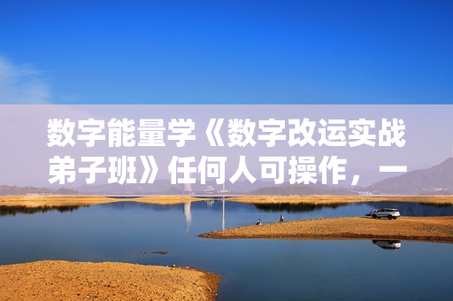 数字能量学《数字改运实战弟子班》任何人可操作，一部手机月入5位数