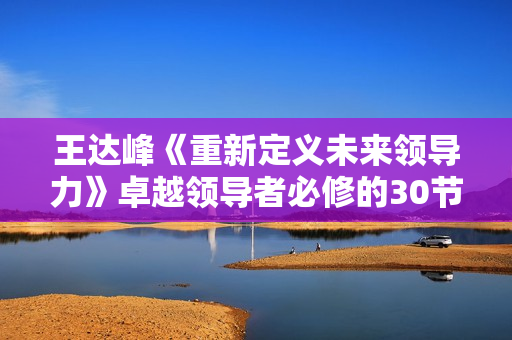 王达峰《重新定义未来领导力》卓越领导者必修的30节管理课