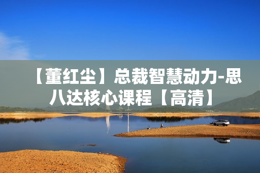 【董红尘】总裁智慧动力-思八达核心课程【高清】