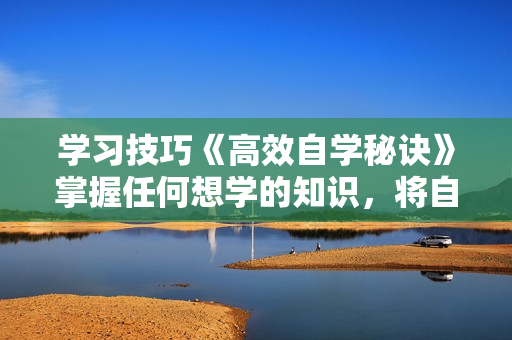 学习技巧《高效自学秘诀》掌握任何想学的知识，将自己培养成人才