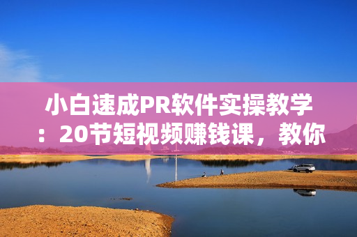 小白速成PR软件实操教学：20节短视频赚钱课，教你月入过万