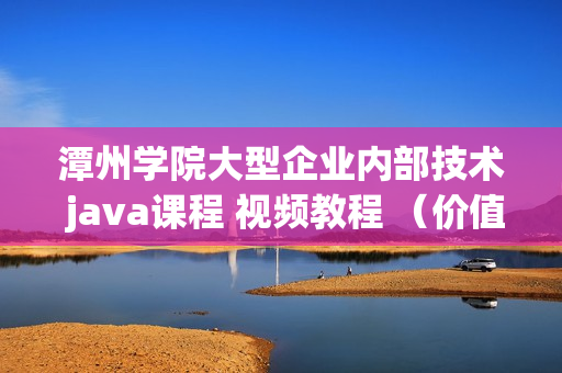 潭州学院大型企业内部技术 java课程 视频教程 （价值400元）