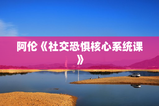阿伦《社交恐惧核心系统课》