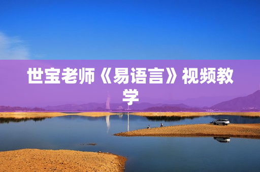 世宝老师《易语言》视频教学