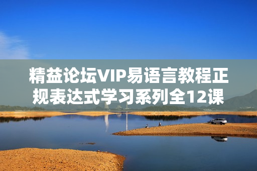 精益论坛VIP易语言教程正规表达式学习系列全12课 -