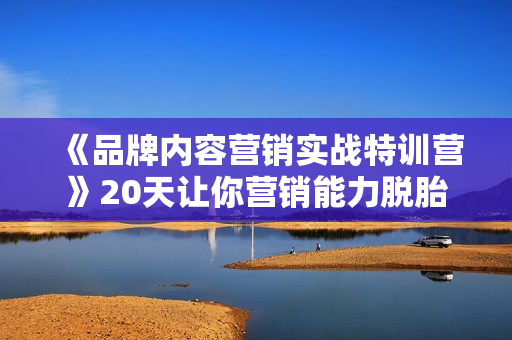 《品牌内容营销实战特训营》20天让你营销能力脱胎换骨