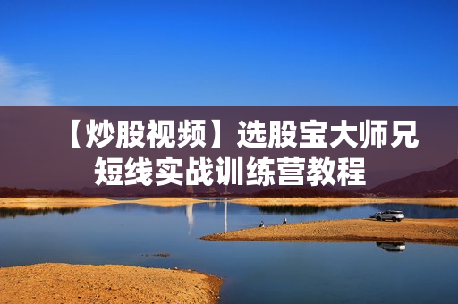 【炒股视频】选股宝大师兄短线实战训练营教程