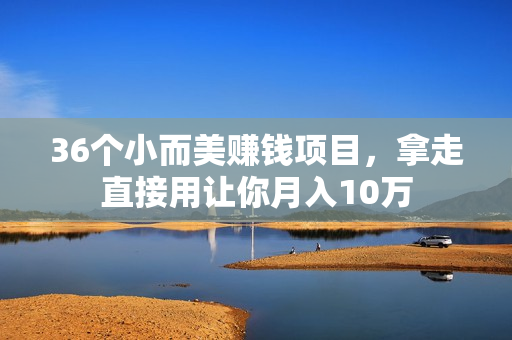 36个小而美赚钱项目，拿走直接用让你月入10万