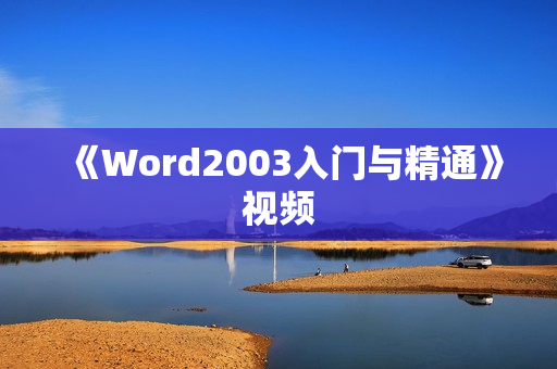 《Word2003入门与精通》视频