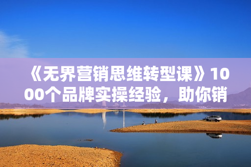 《无界营销思维转型课》1000个品牌实操经验，助你销量倍增