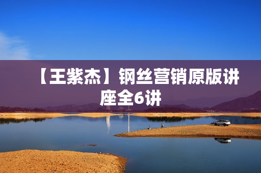 【王紫杰】钢丝营销原版讲座全6讲