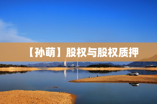 【孙萌】股权与股权质押