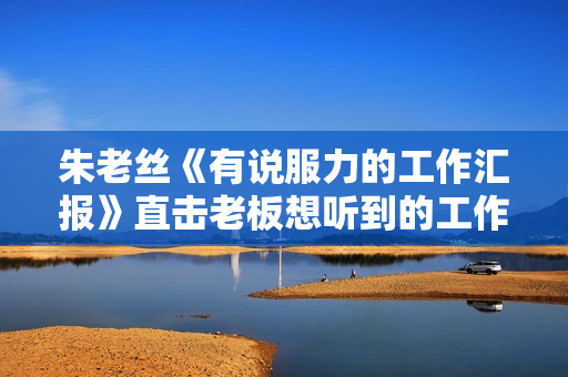 朱老丝《有说服力的工作汇报》直击老板想听到的工作汇报方式