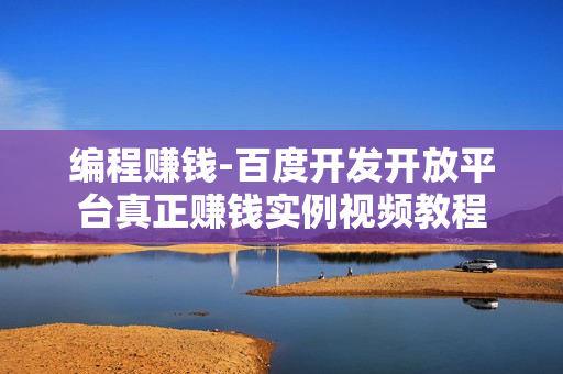 编程赚钱-百度开发开放平台真正赚钱实例视频教程