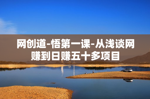 网创道-悟第一课-从浅谈网赚到日赚五十多项目