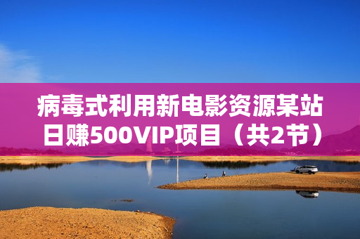 病毒式利用新电影资源某站日赚500VIP项目（共2节）