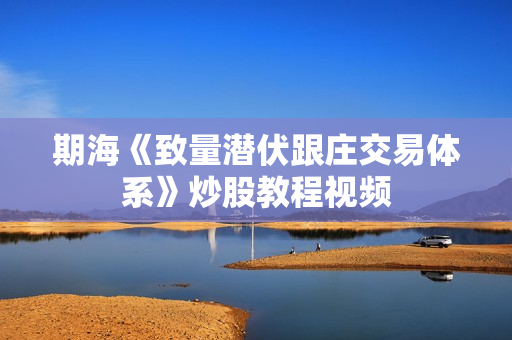 期海《致量潜伏跟庄交易体系》炒股教程视频