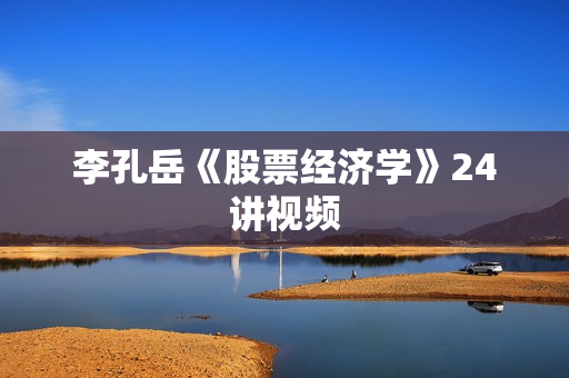李孔岳《股票经济学》24讲视频
