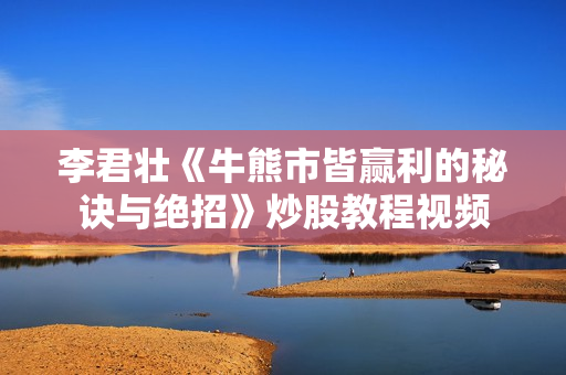 李君壮《牛熊市皆赢利的秘诀与绝招》炒股教程视频