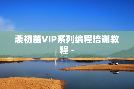 裴初菡VIP系列编程培训教程 -