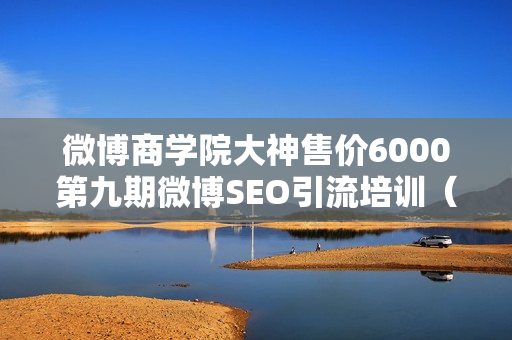 微博商学院大神售价6000第九期微博SEO引流培训（共13节视频-无水印）