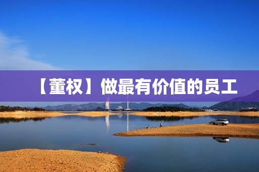 【董权】做最有价值的员工